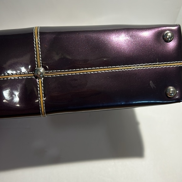 Tosca vintage handbag purple. NWT.  Purple, beige, shoulder bag, purse. - Picture 10 of 16